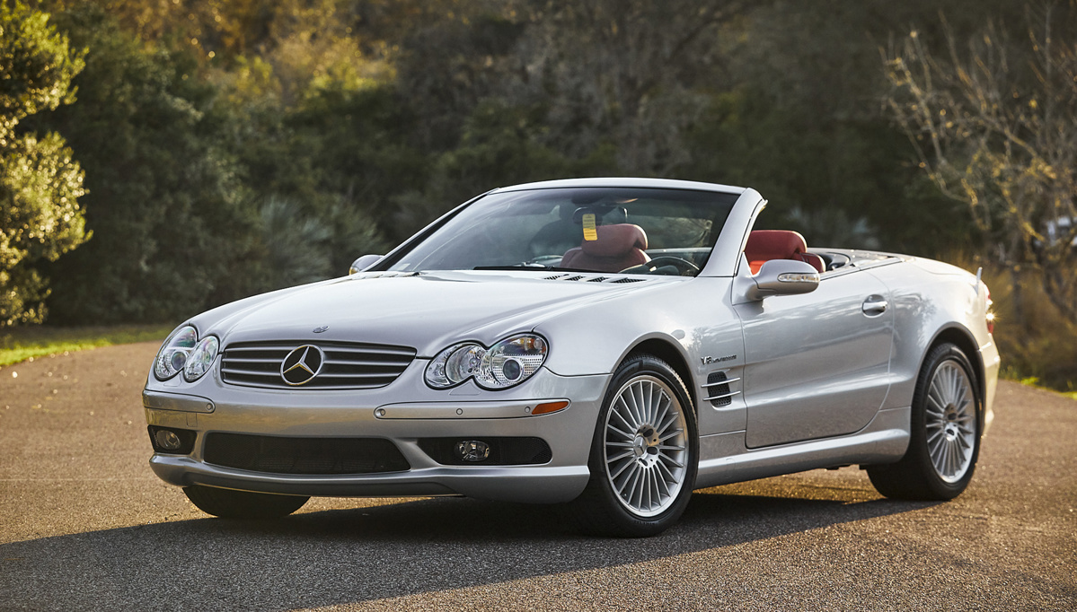 Brilliant Silver Metallic 2003 Mercedes-Benz SL 55 AMG available at RM Sotheby's Online Only Open Roads March Auction 2021
