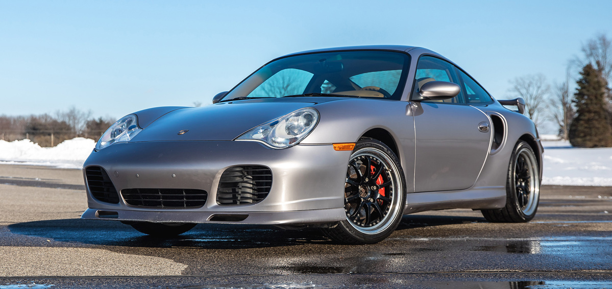 Meridian Metallic 2002 Porsche 911 Turbo 'X50' Coupe available at RM Sotheby's Online Only Open Roads March Auction 2021