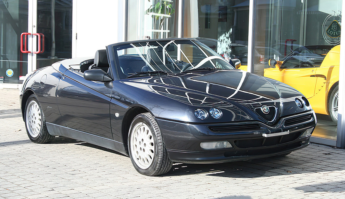 Black 1996 Alfa Romeo 916 Spider available at RM Sotheby's Online Only Open Roads March Auction 2021