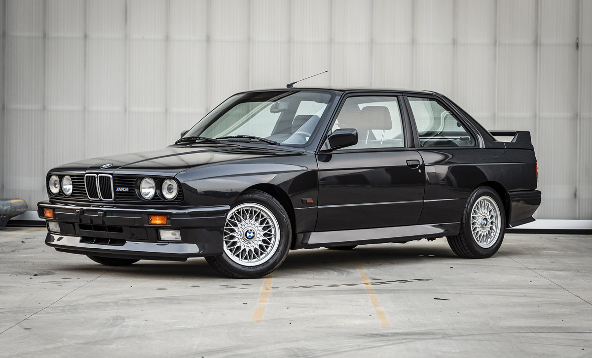 Diamond Black over Grey 1988 BMW M3 available at RM Sotheby's Online Only Open Roads March Auction 2021