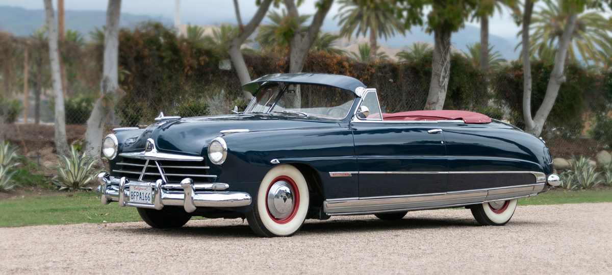 1950 Hudson Commodore Eight Convertible Brougham available at RM Sotheby's Online Only Open Roads March Auction 2021
