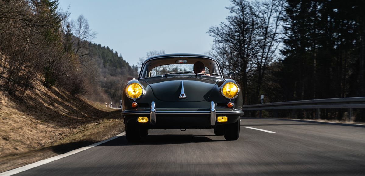 Slate Gray 1962 Porsche 356 B Carrera 2 Coupe by Reutter available at RM Sotheby's Online Only Open Roads March Auction 2021