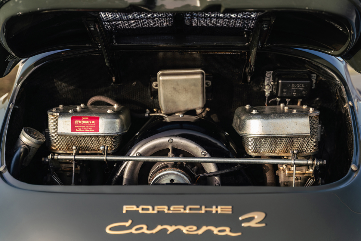Engine of 1962 Porsche 356 B Carrera 2 Coupe by Reutter available at RM Sotheby's Online Only Open Roads March Auction 2021