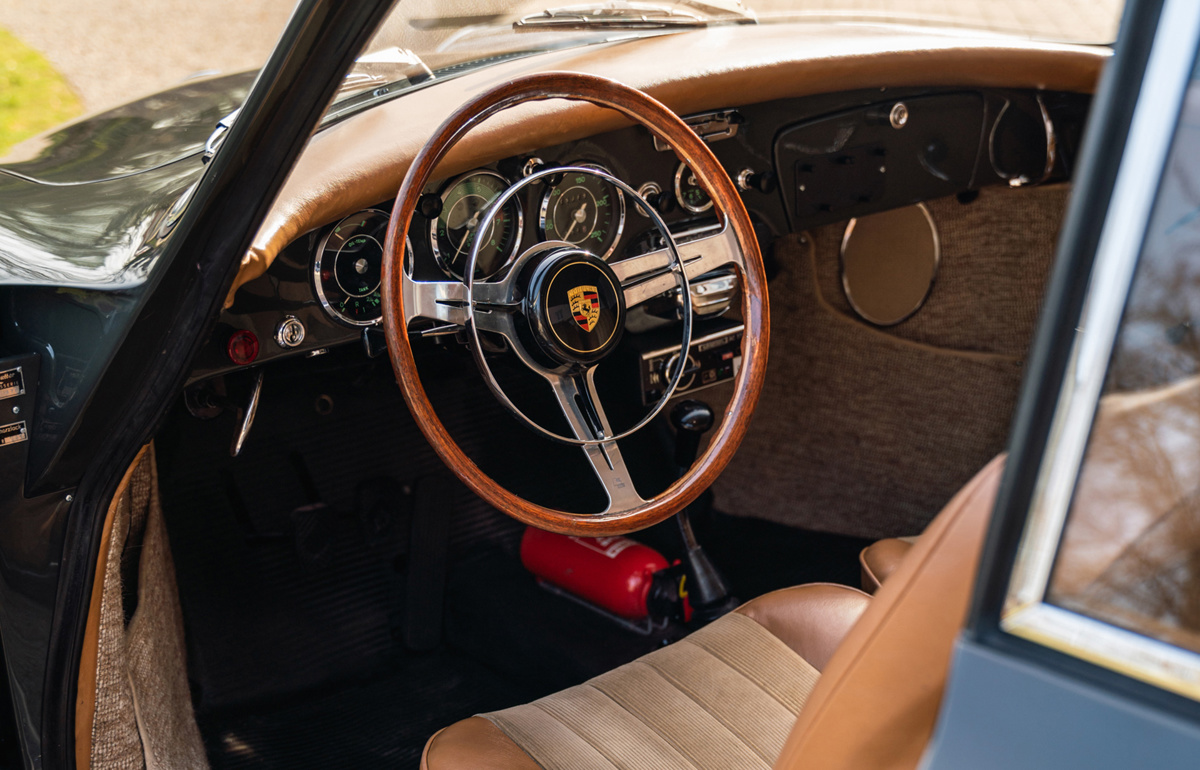 Interior of 1962 Porsche 356 B Carrera 2 Coupe by Reutter available at RM Sotheby's Online Only Open Roads March Auction 2021