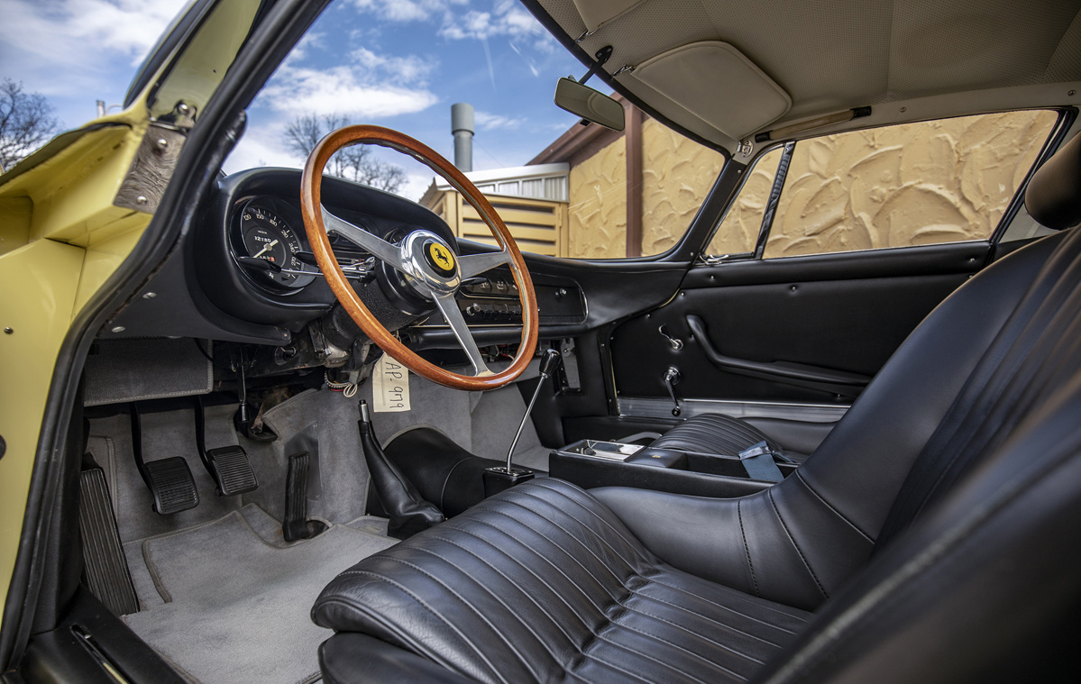 Interior of 1968 Ferrari 275 GTB/4 by Scaglietti available at RM Sotheby's Amelia Island Live Auction 2021