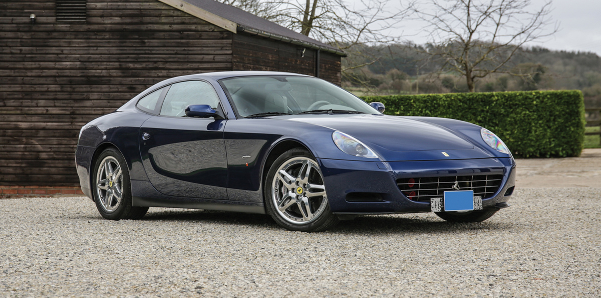 Blu Tour de France 2007 Ferrari 612 Scaglietti available at RM Sotheby's Online Only Open Roads February Auction 2021