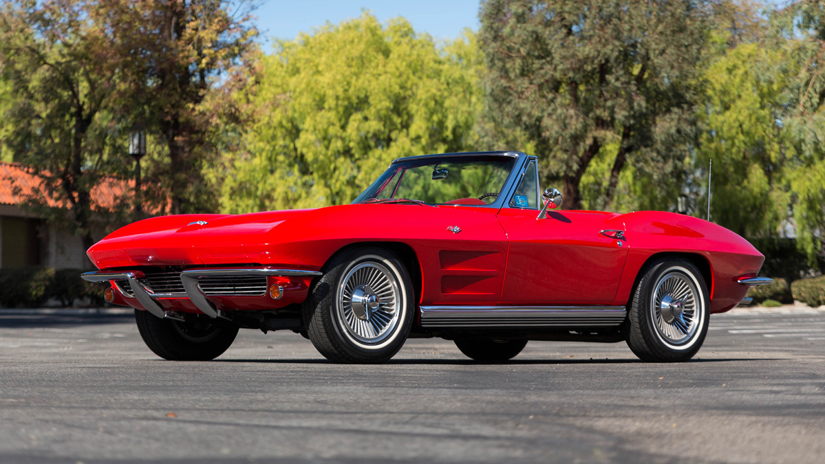 Riverside Red 1964 Chevrolet Corvette Sting Ray Convertible available at RM Sotheby's Online Only Open Roads February 2021