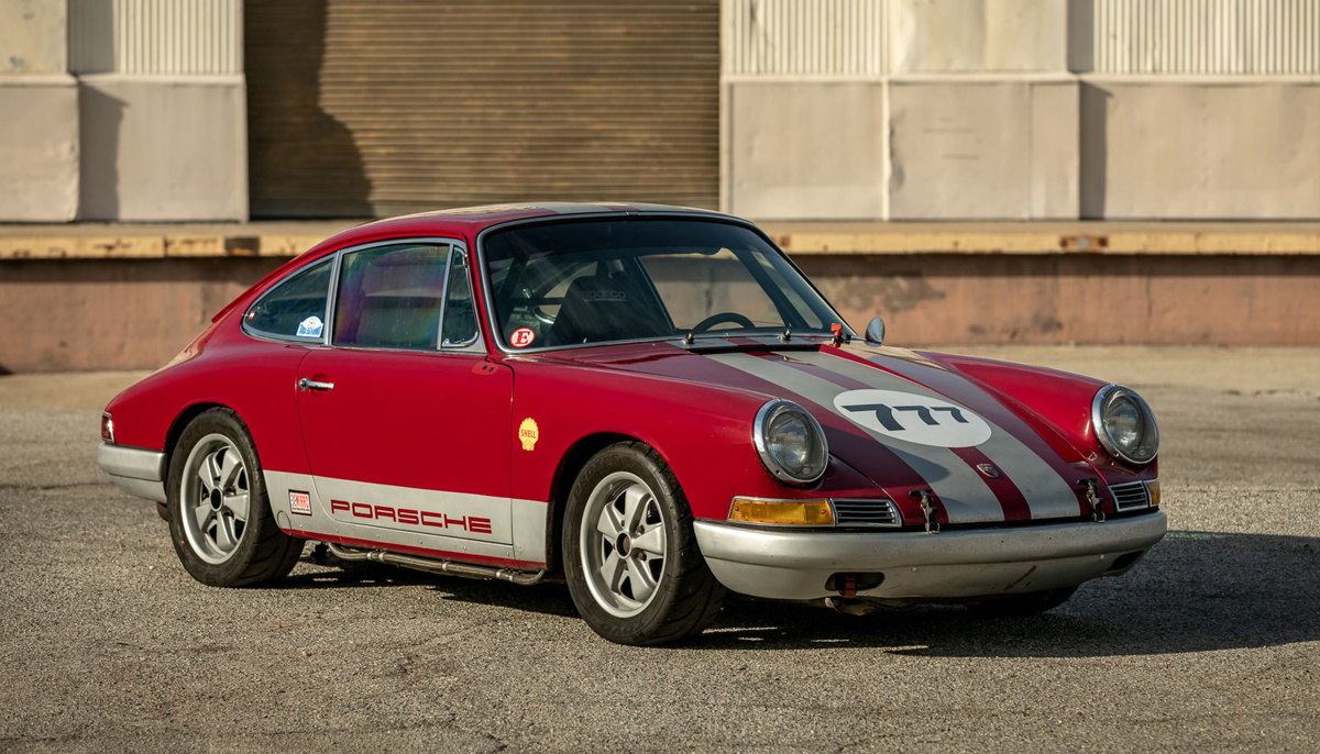 Cranberry red 1967 Porsche 911 Race Car available at RM Sotheby's Online Only Open Roads February Auction 2021
