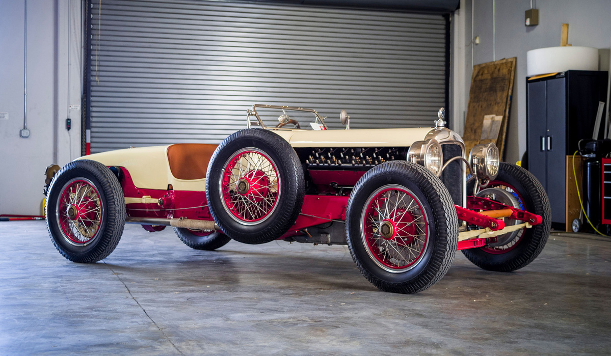 Cream over Red 1917 Packard 2-25 Twin Six Runabout available at RM Sotheby's Online Only Open Roads February Auction 2021