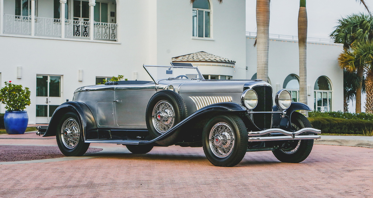 1929 Duesenberg Model J Disappearing Top Torpedo by Murphy available at RM Sotheby's Amelia Island Live Auction 2021