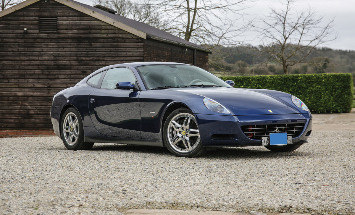 Blu Tour de France 2007 Ferrari 612 Scaglietti available at RM Sotheby’s Online Only Open Roads February Auction 2021