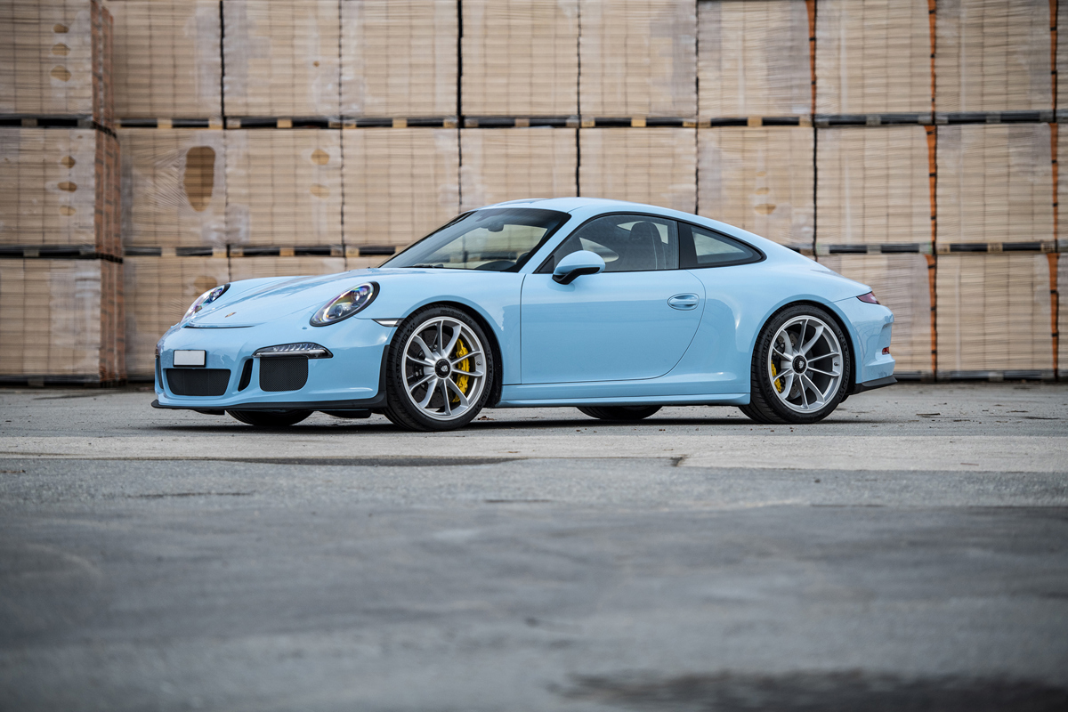 Paint-to-Sample Gulf Blue 2016 Porsche 911 R available at RM Sotheby’s Online Only Open Roads February Auction 2021