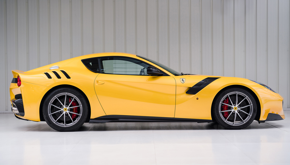 Side of 2016 Ferrari F12tdf 120th Anniversary available at RM Sotheby’s Paris Auction 2021