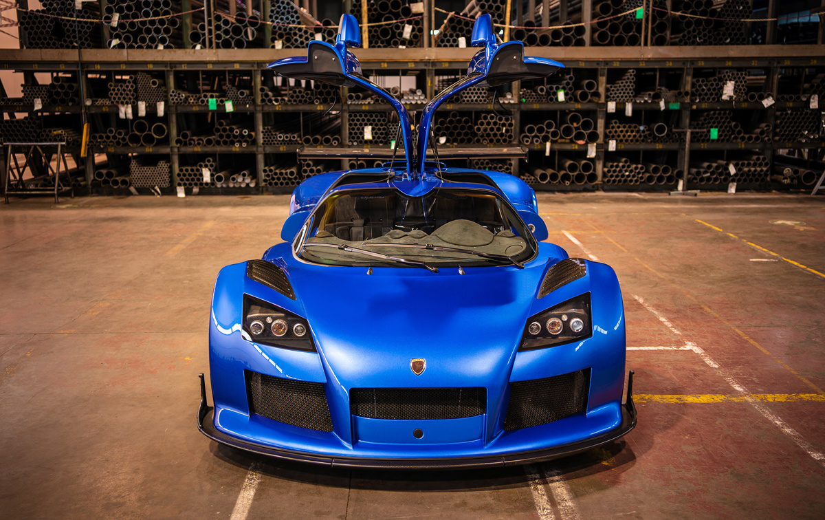 Electric Blue 2008 Gumpert Apollo available at RM Sotheby’s Paris Auction 2021