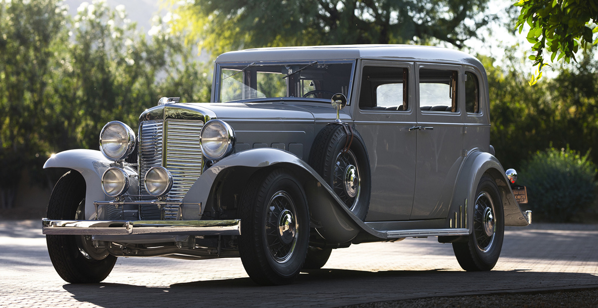 1932 Marmon Sixteen Five-Passenger Sedan by LeBaron available at RM Sotheby’s Arizona Live Auction 2021