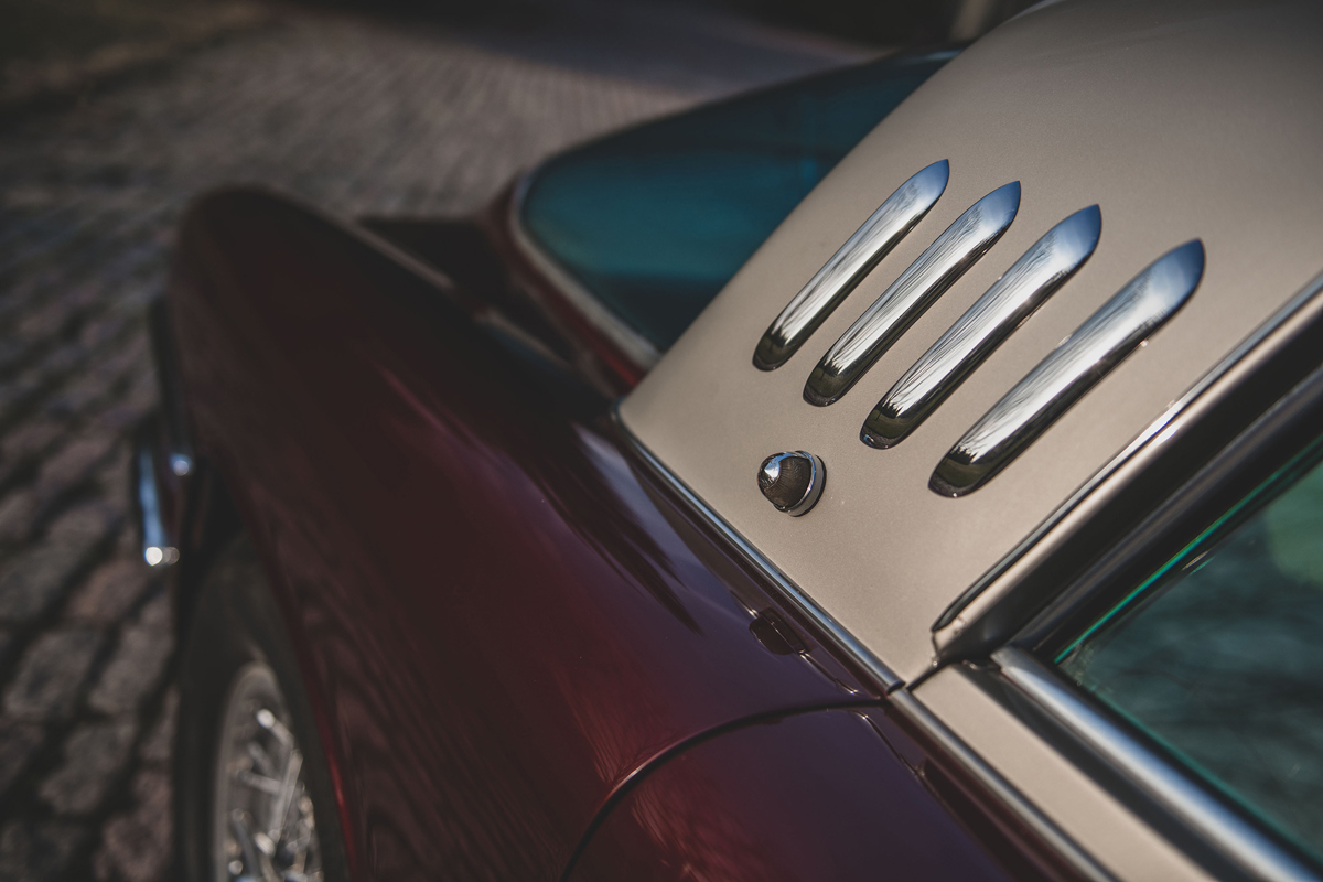 Burgundy and Silver Grey 1954 Ferrari 375 America Coupe by Vignale available at RM Sotheby’s Arizona Live Auction 2021