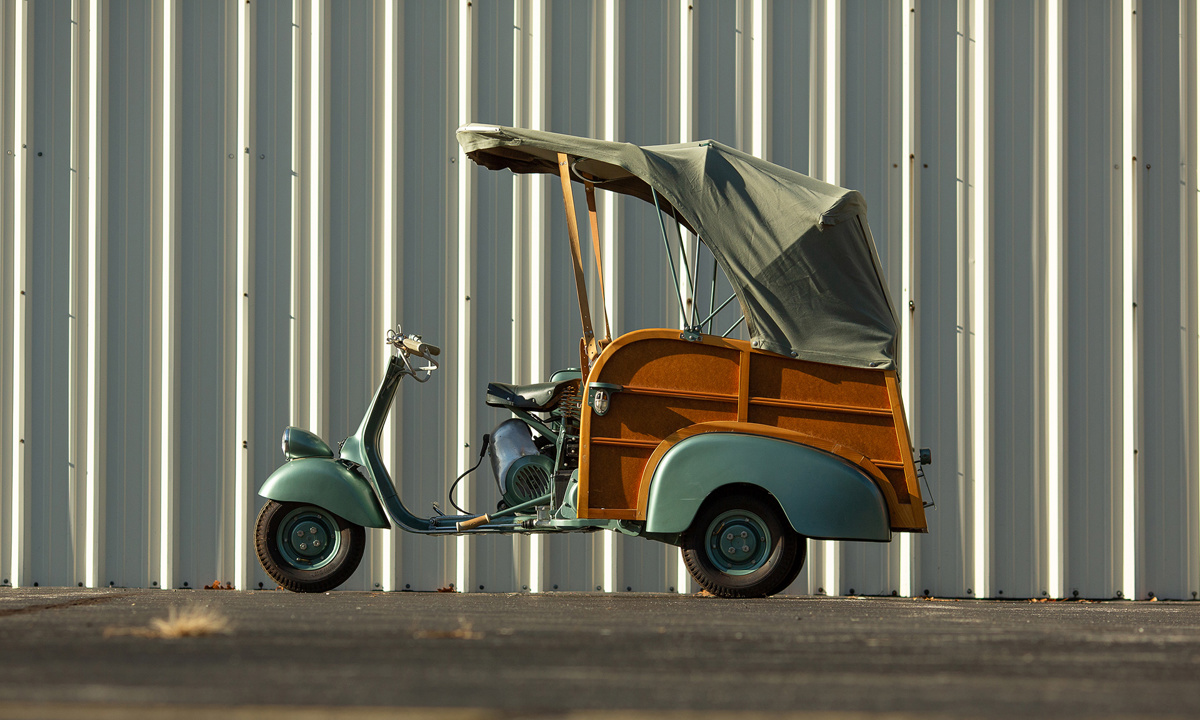 Green Metallic 1954 Piaggio Ape Calessino available at RM Sotheby’s Arizona Live Auction 2021