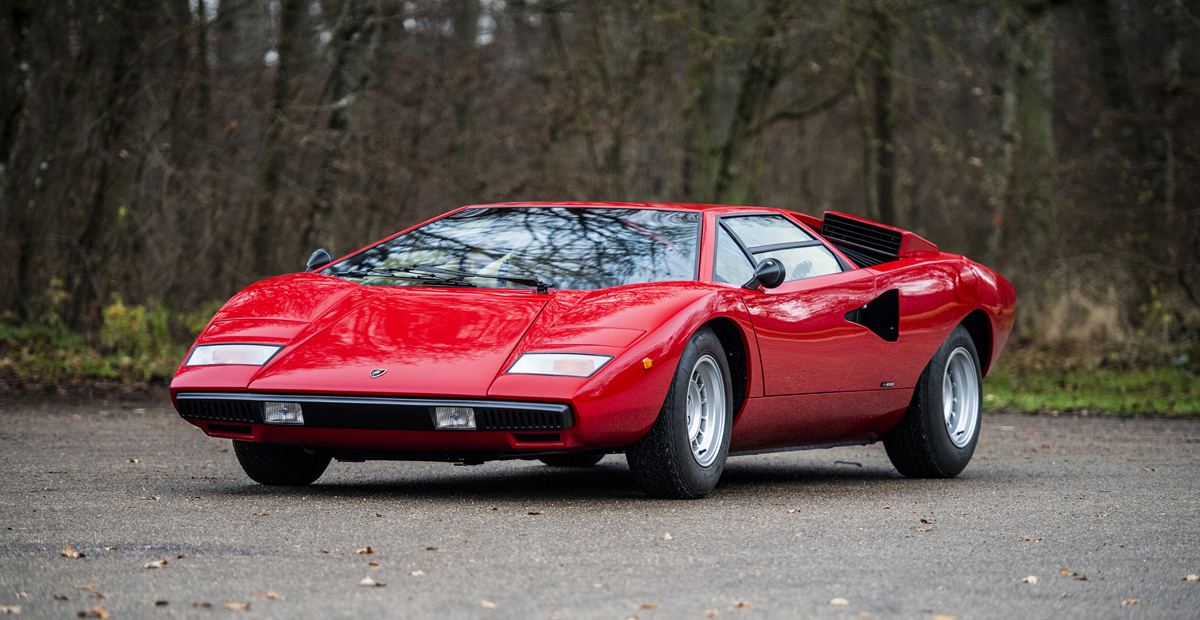 Rosso 1977 Lamborghini Countach LP400 Periscopio by Bertone available at RM Sotheby's Paris Auction 2021