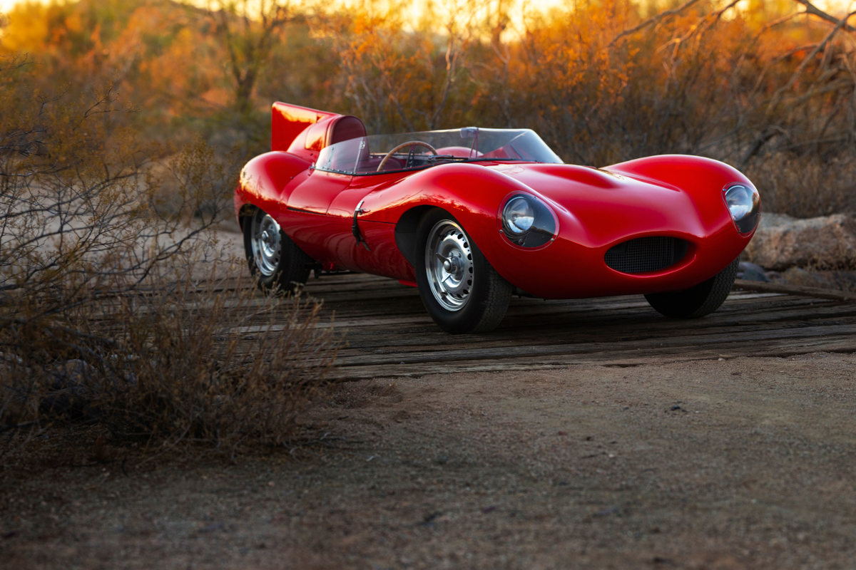 Factory-Correct Red 1955 Jaguar D-Type sold at RM Sotheby's Arizona Live Auction 2021