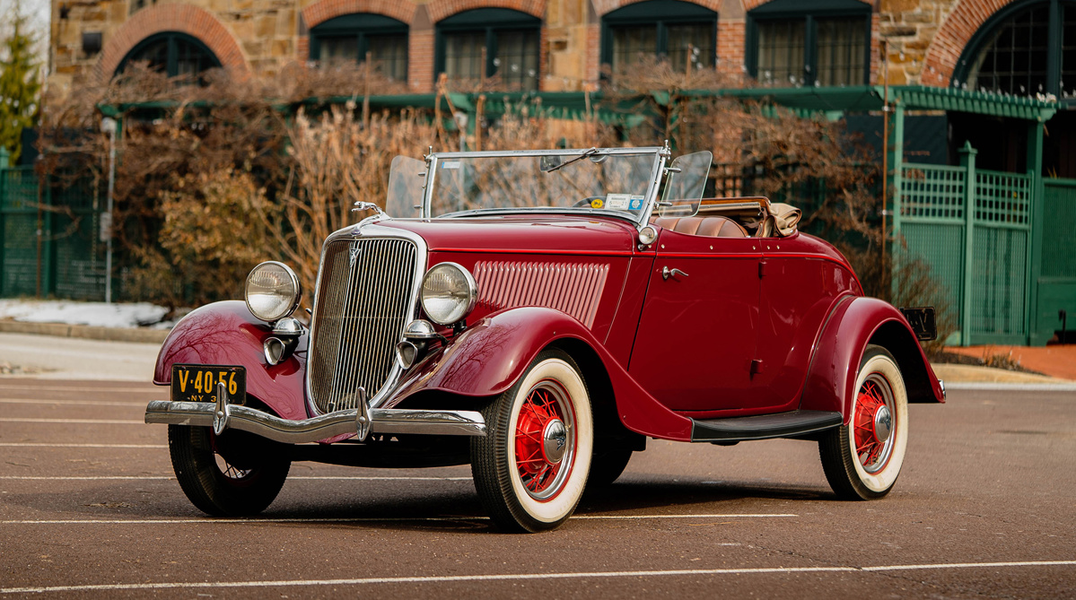 1934 Ford DeLuxe Roadster offered at RM Sotheby's Fort Lauderdale live auction 2022