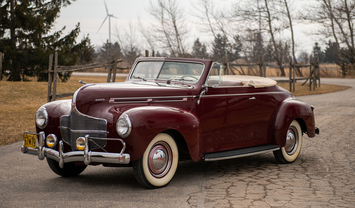 1940 Dodge Convertible offered at RM Sotheby's Fort Lauderdale live auction 2022