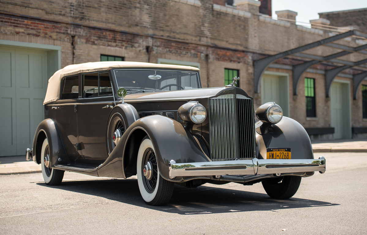 1935 Packard Super Eight Convertible Sedan offered at RM Sotheby's Open Roads Fall online auction 2020