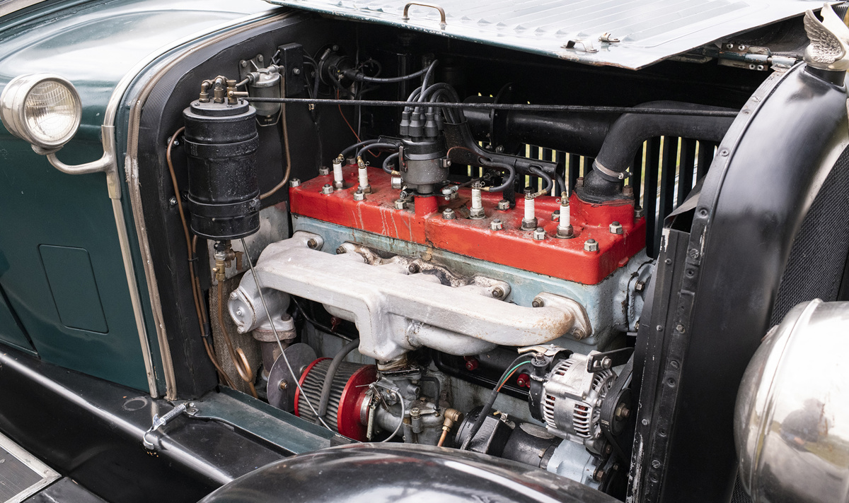 Engine of 1928 Chrysler Model 72 Roadster offered at RM Sotheby's London online auction 2020