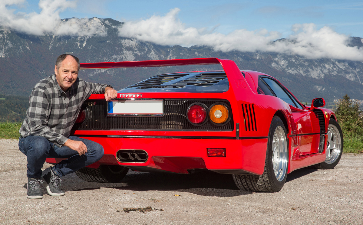 Rear of Gerhard Berger’s 1990 Ferrari F40 offered at RM Sotheby's London online auction 2020