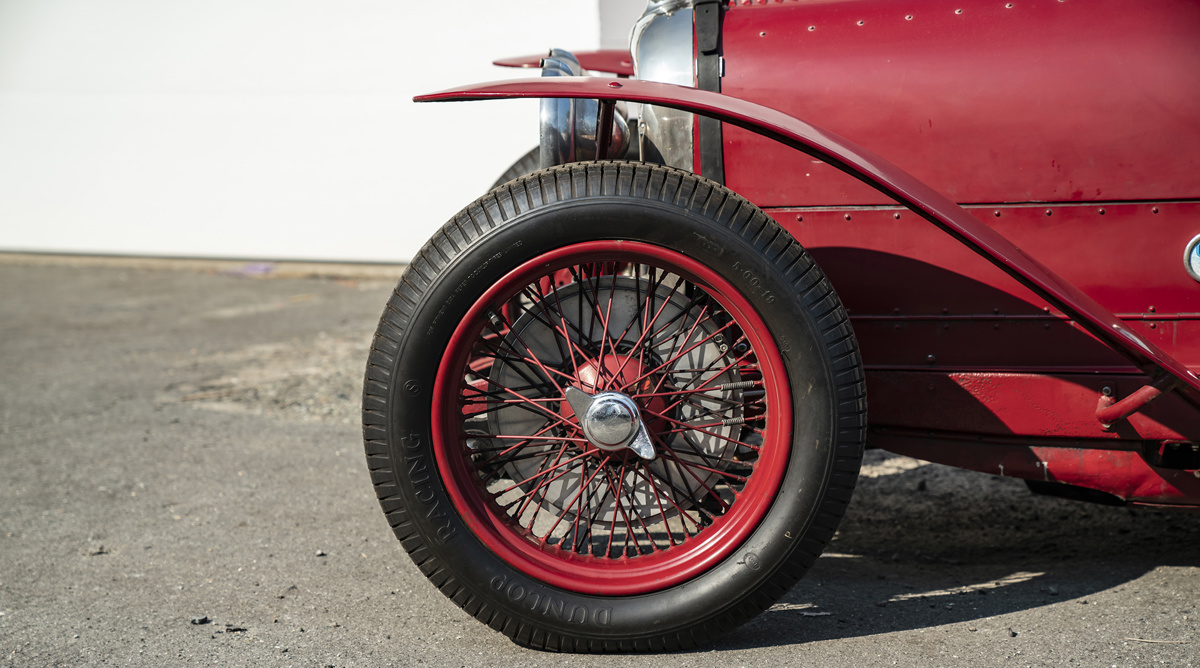 Front tire of 1928 Riley Nine Special offered through RM Sotheby's Private Sales department