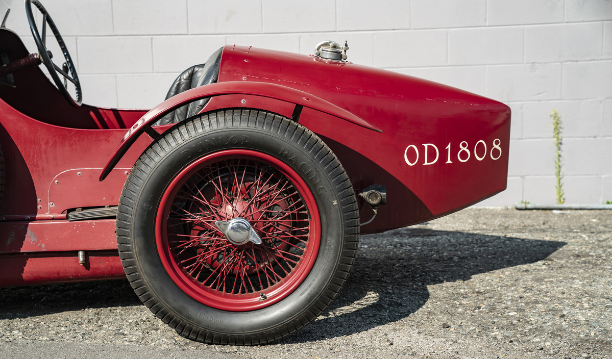 Rear tire of 1928 Riley Nine Special offered through RM Sotheby's Private Sales department