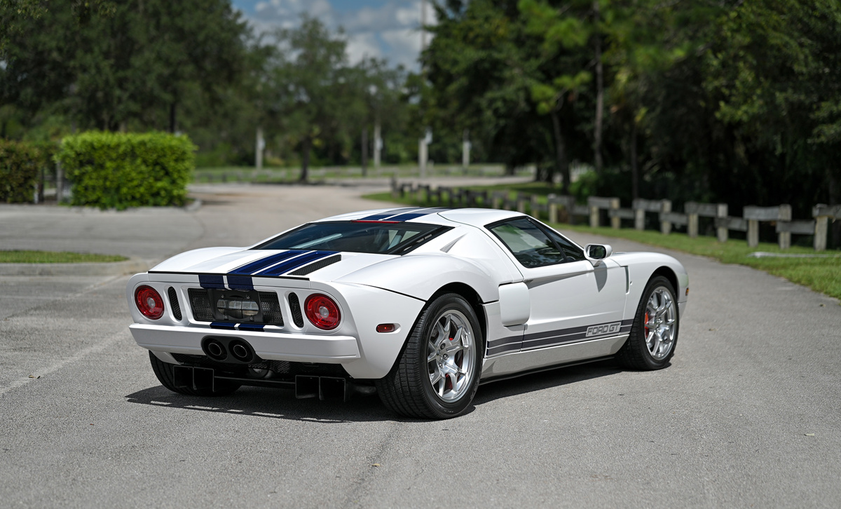 Rear of 2005 Ford GT offered at RM Sotheby's Open Roads Fall online auction 2020