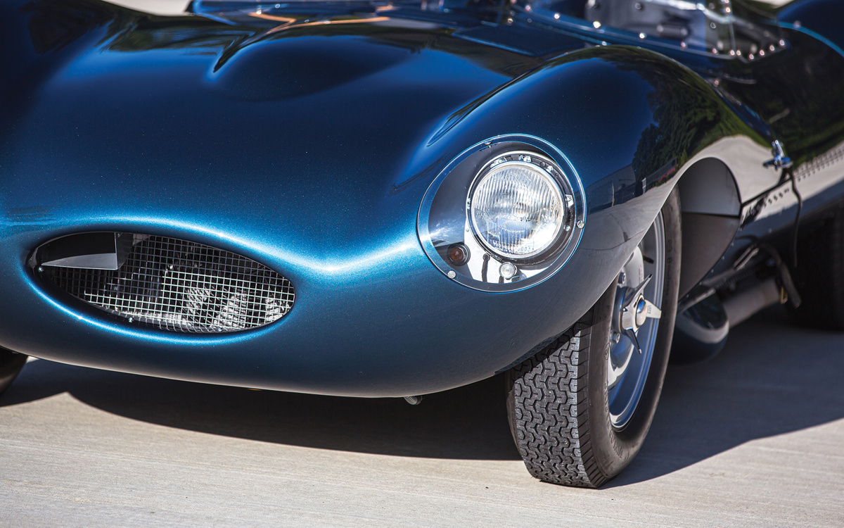 Hood of 1955 Jaguar D-Type Continuation offered at RM Sotheby's The Elkhart Collection live auction 2020