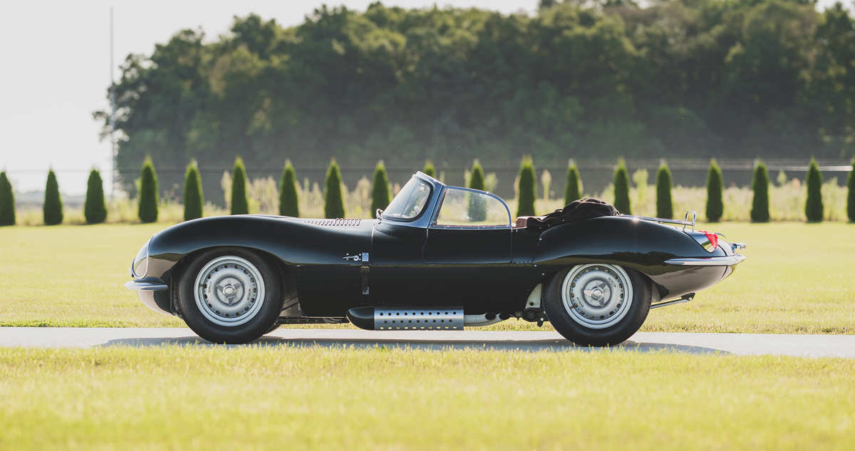 1957 Jaguar XKSS Continuation offered at RM Sotheby's The Elkhart Collection live auction 2020