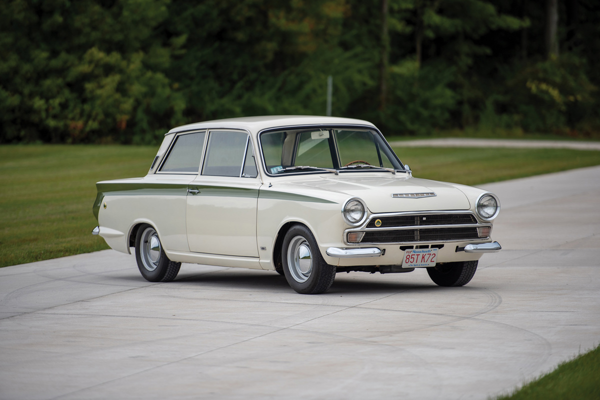 1967 Ford Cortina Lotus Mk 1 Two-Door Saloon offered at RM Sotheby's The Elkhart Collection live auction 2020