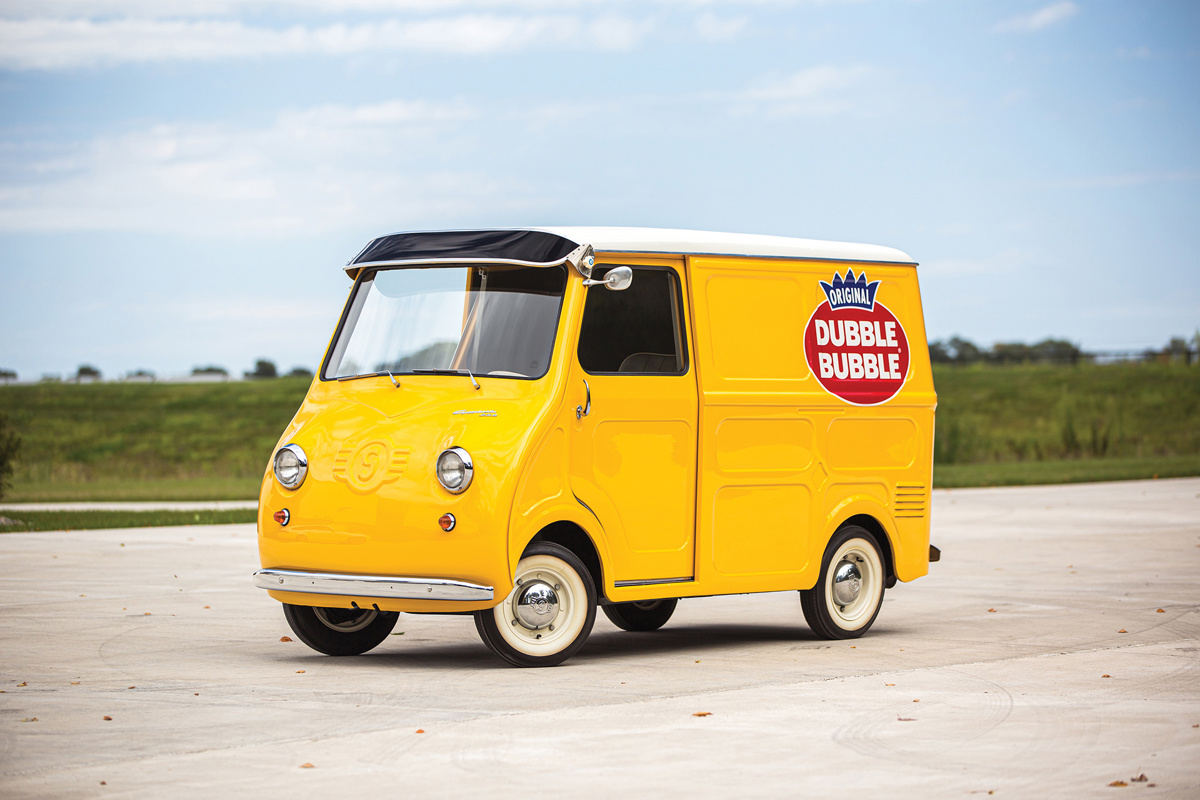 1958 Goggomobil TL-250 Transporter Dubble Bubble offered at RM Sotheby's The Elkhart Collection live auction 2020