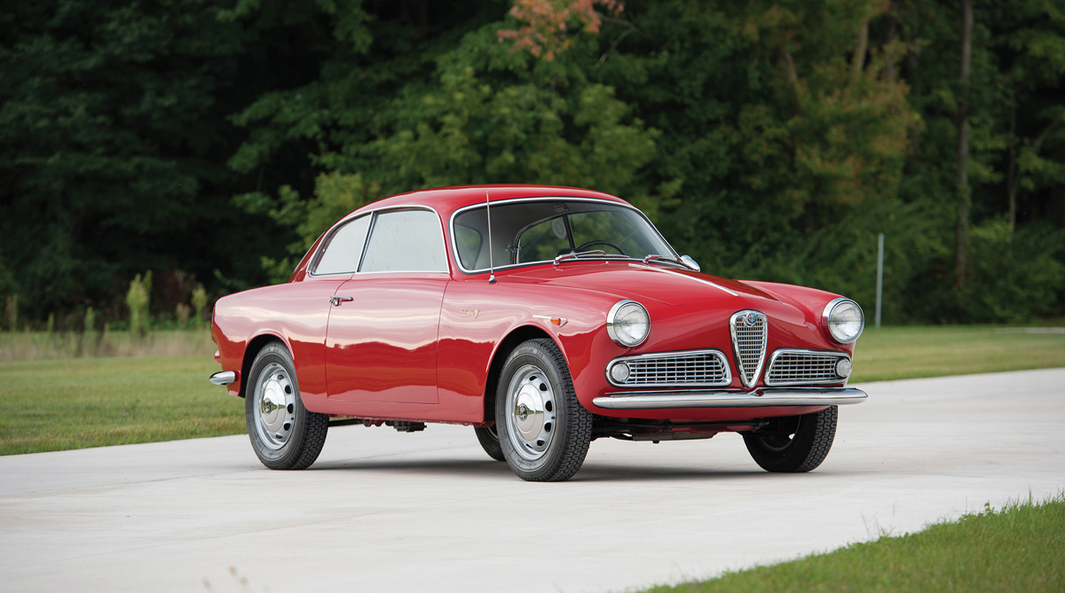 1961 Alfa Romeo Giulietta Sprint by Bertone offered at RM Sotheby's The Elkhart Collection live auction 2020