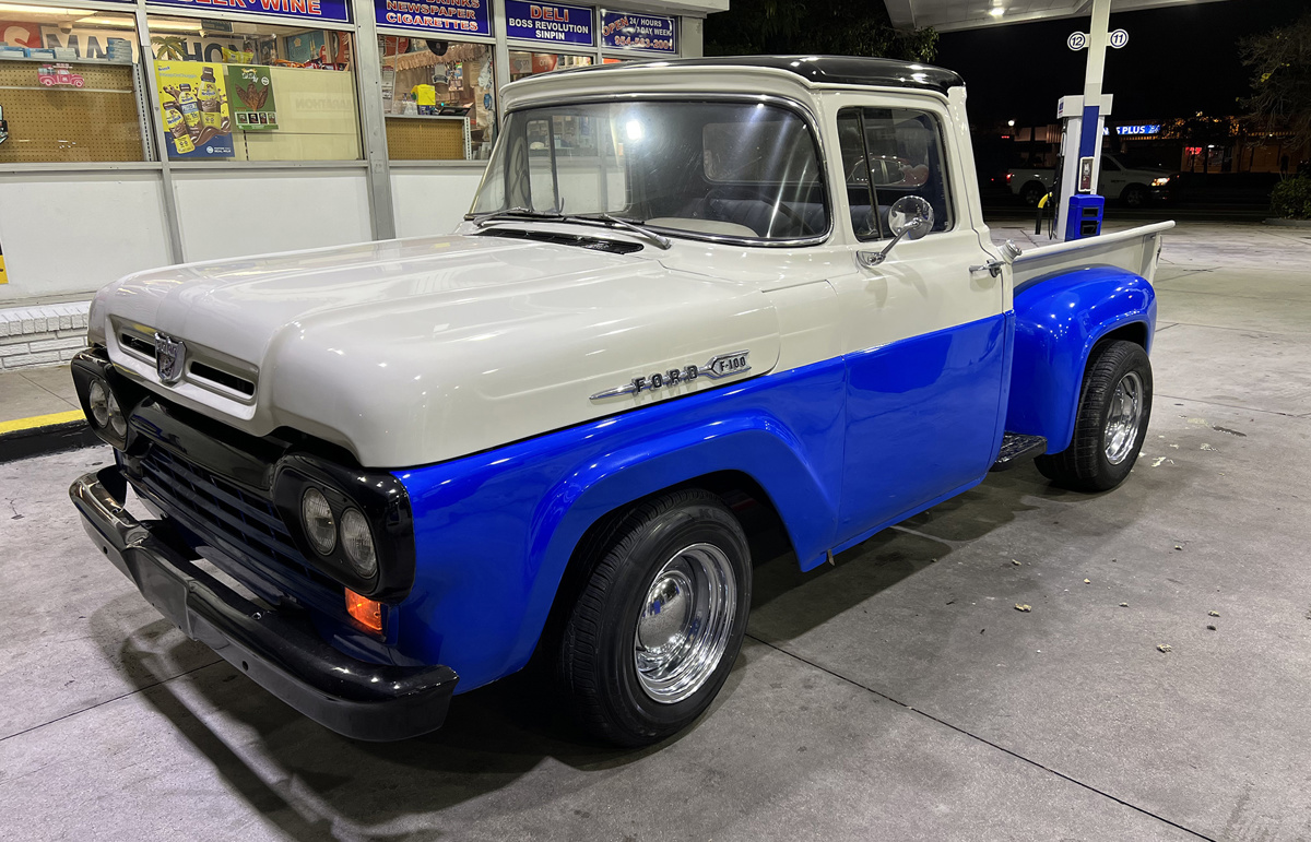 1960 Ford F-100 Stepside Pickup Custom offered at RM Sotheby's Fort Lauderdale live auction 2022