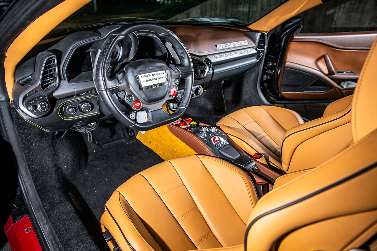 Interior of 2012 Ferrari LaFerrari Prototype offered at RM Sotheby's Monaco live auction 2022