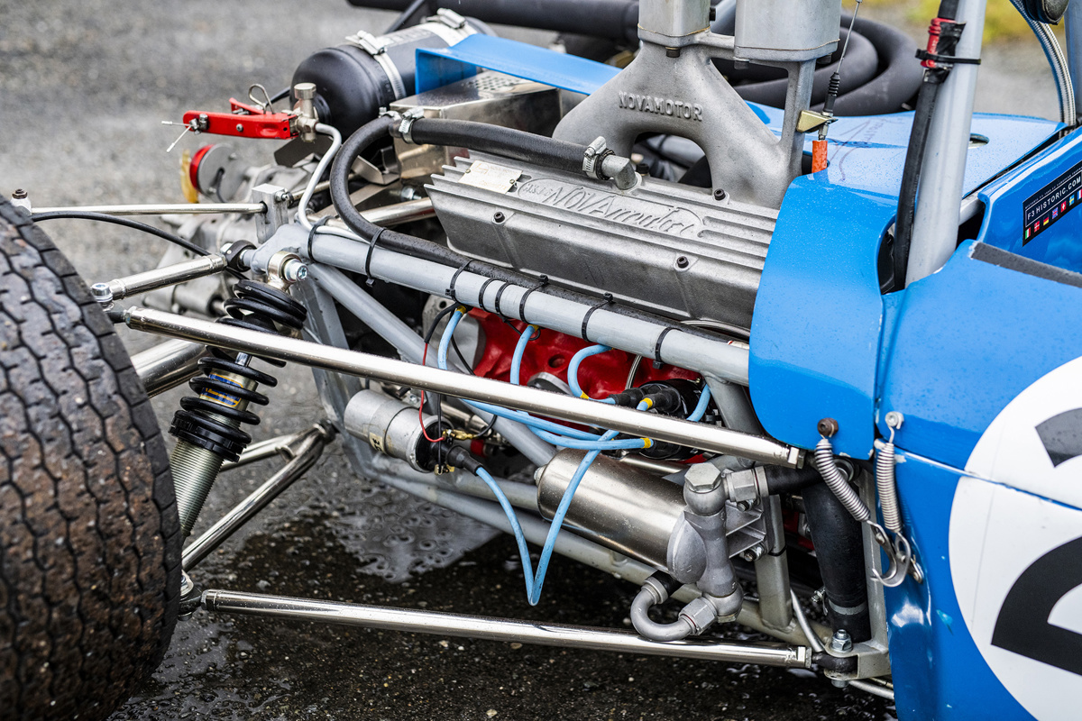 Engine of 1967 Tecno T/67-Ford Formula 3 offered at RM Sotheby's Monaco live auction 2022