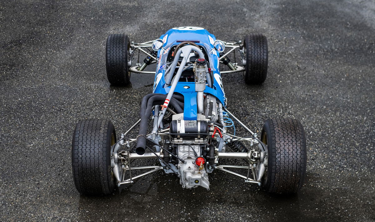 Rear of 1967 Tecno T/67-Ford Formula 3 offered at RM Sotheby's Monaco live auction 2022