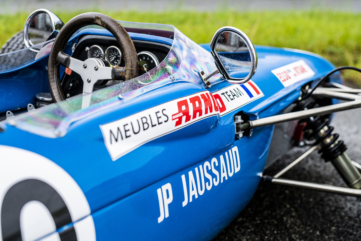 Side of 1967 Tecno T/67-Ford Formula 3 offered at RM Sotheby's Monaco live auction 2022