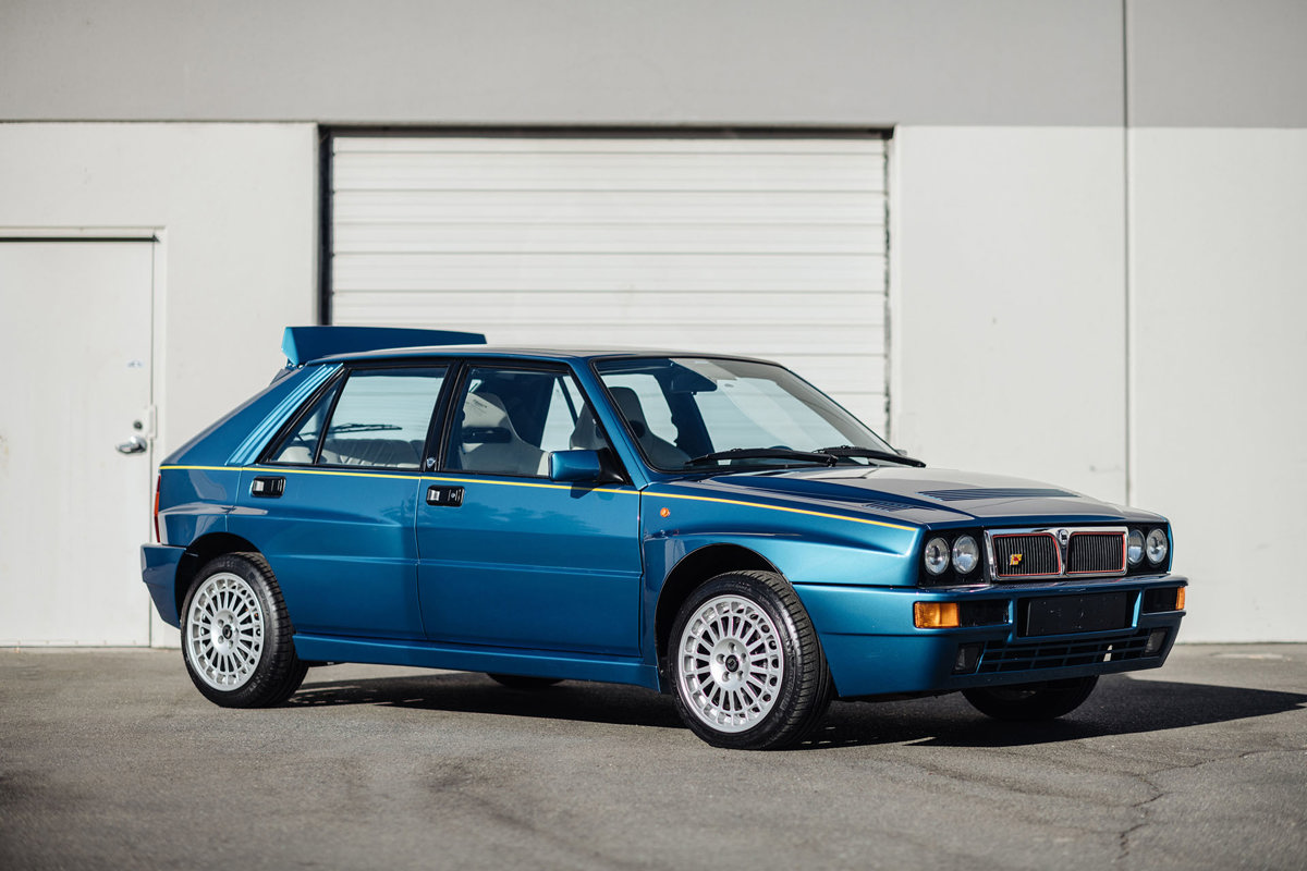 1995 Lancia Delta HF Integrale Evoluzione II Blue Lagos available at RM Sotheby’s Arizona Live Auction 2021