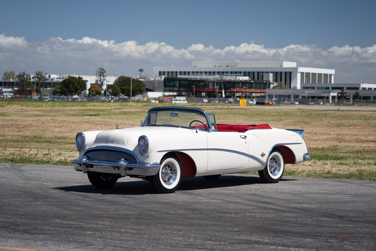 Arctic White 1954 Buick Skylark Convertible available at RM Sotheby’s Arizona Live Auction 2021