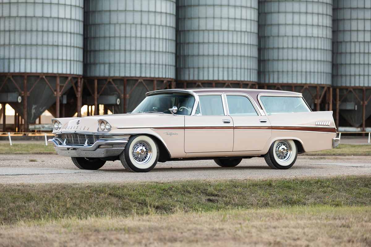 Copper Brown Metallic 1957 Chrysler New Yorker Town and Country Station Wagon available at RM Sotheby’s Arizona Auction 2021