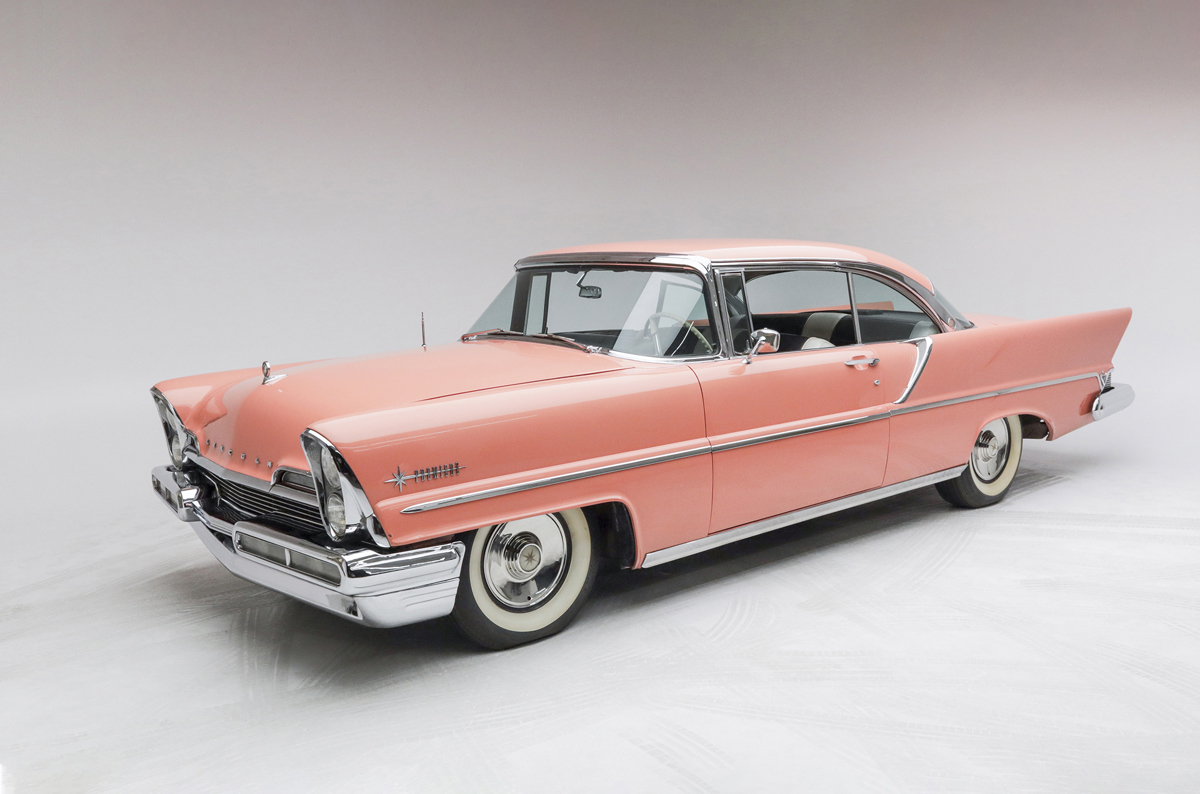 Bermuda Coral 1957 Lincoln Premiere Coupe available at RM Sotheby’s Arizona Live Auction 2021