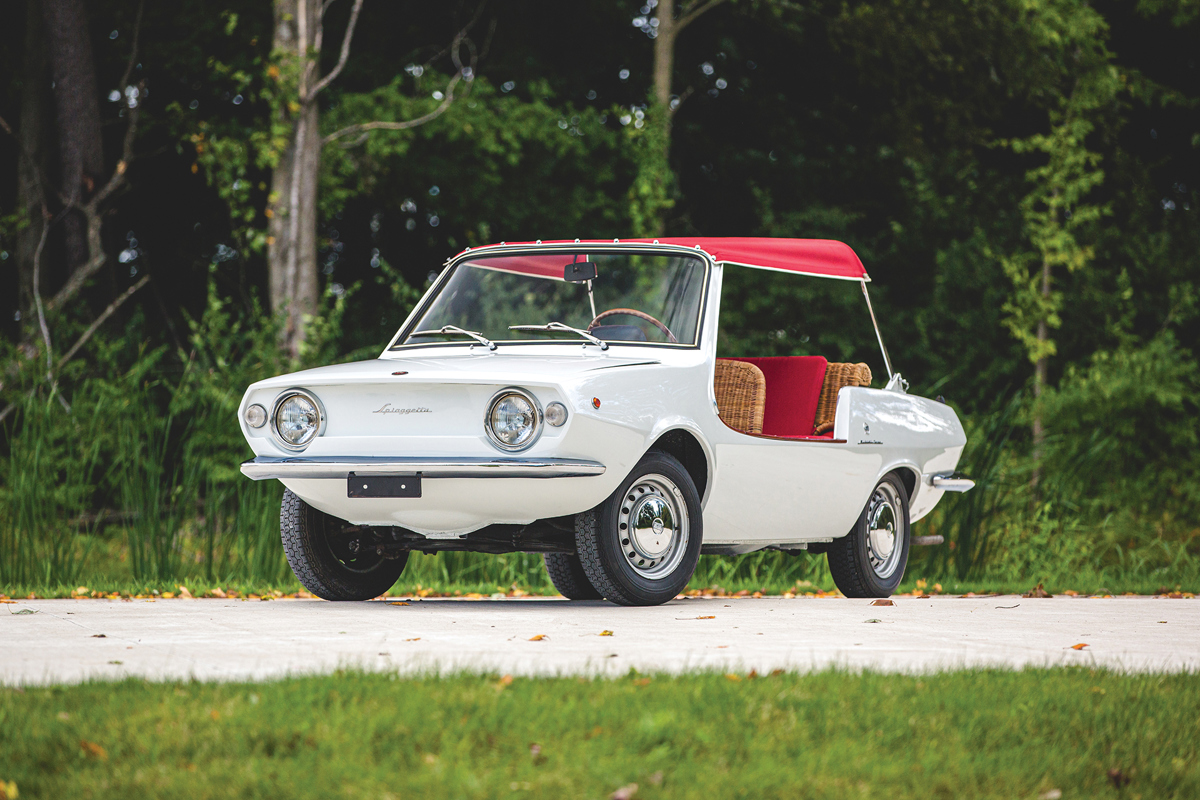 1970 Fiat 850 Spiaggetta by Michelotti offered at RM Sotheby's The Elkhart Collection live auction 2020