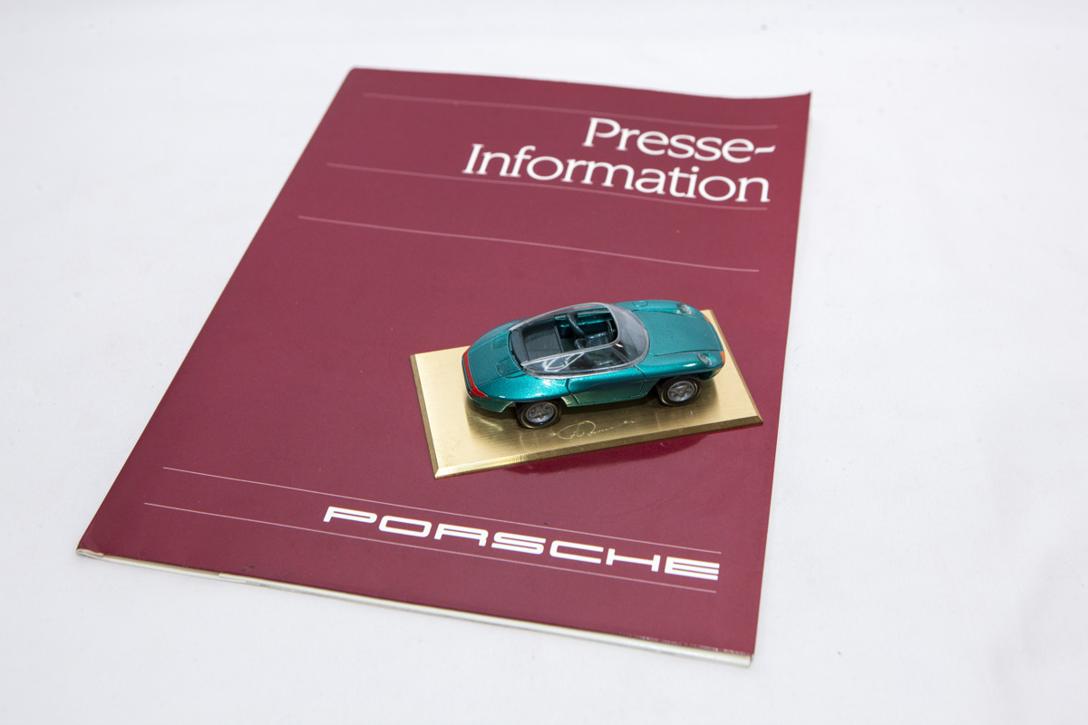 Porsche Panamericana IAA Press Release with 1:43 Presentation Model offered in RM Sotheby's A Lifetime of Porsche Memorabilia