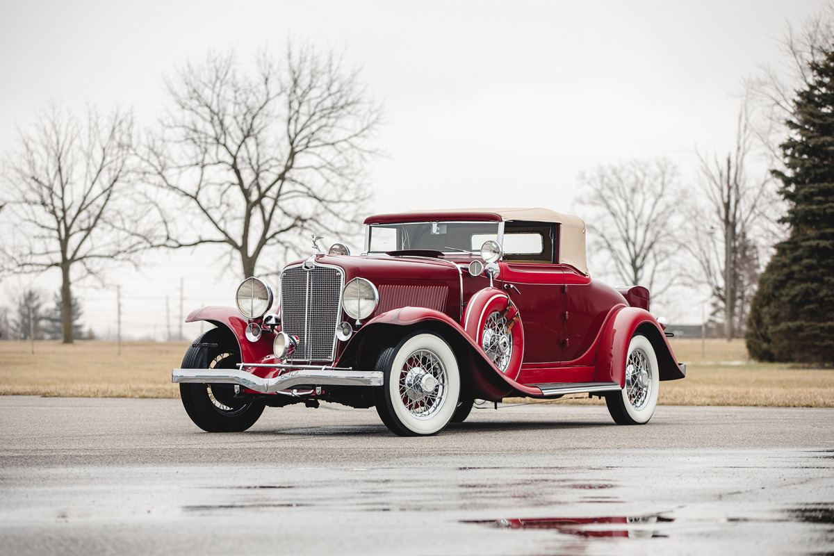 1932 Auburn Twelve Custom Cabriolet offered at RM’s Palm Beach online auction 2020