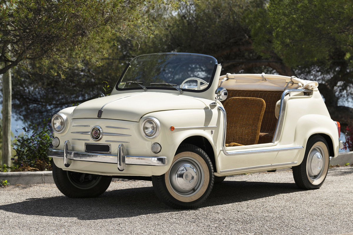 1962 Fiat 600 D Jolly by Ghia offered at RM Sotheby’s Monaco live auction 2022