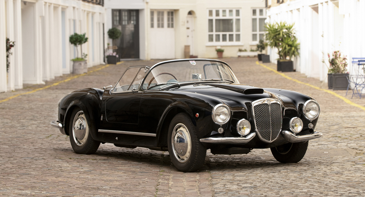 1955 Lancia Aurelia B24 Spider America by Pinin Farina offered at RM Sotheby’s Monaco live auction 2022